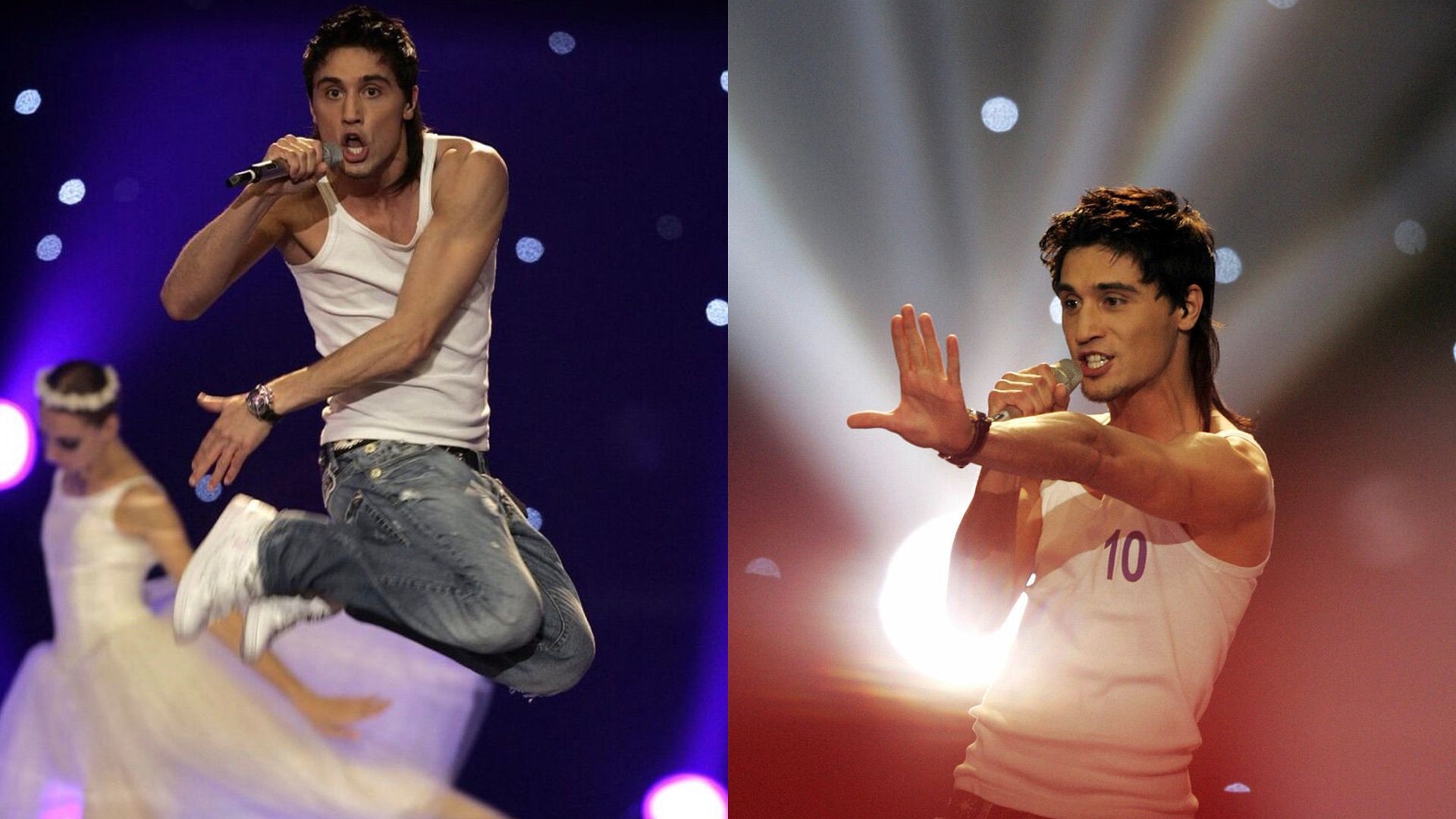 Певец Дима Билан на Евровидении 2006