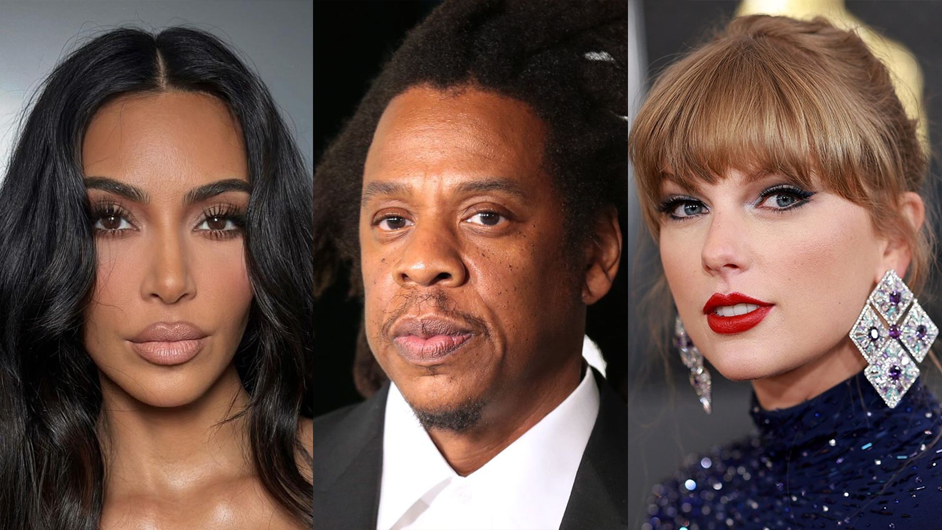 Бизнесвумен Ким Кардашьян, рэпер Jay-Z и певица Тейлор Свифт