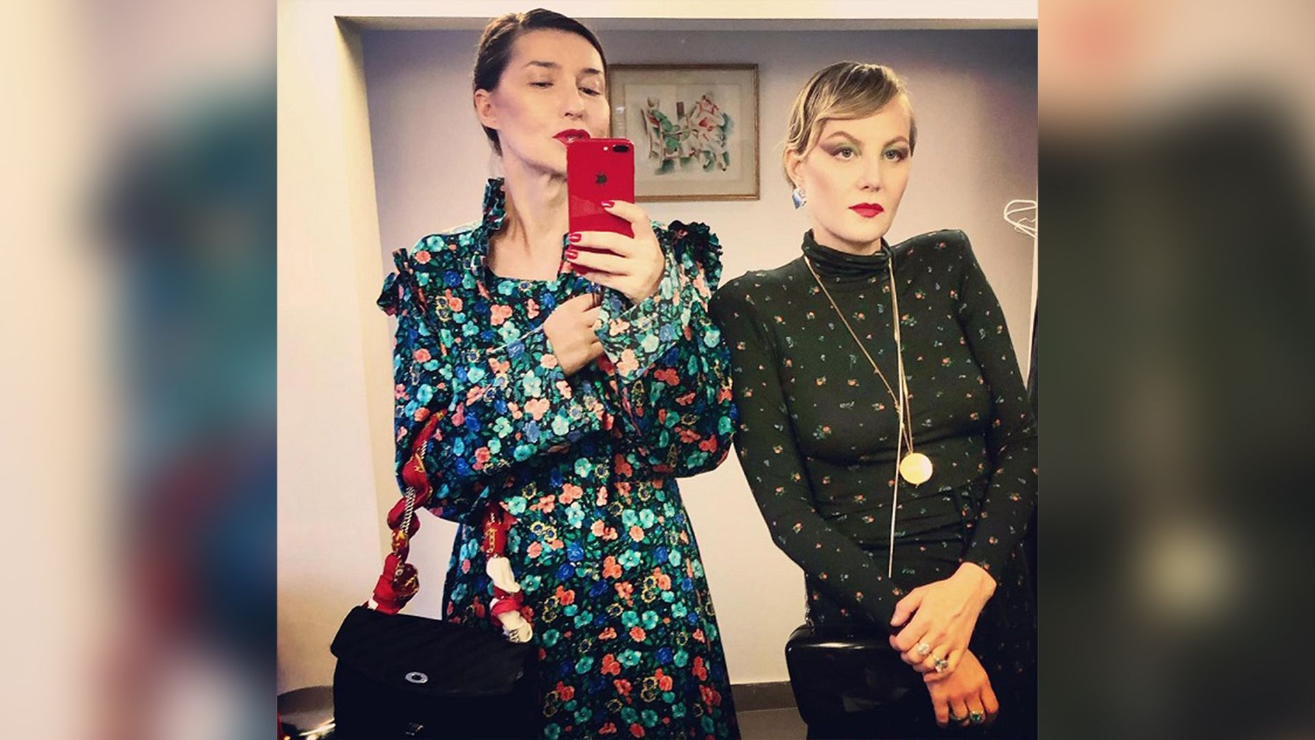 Модель Наташа Максимова и актриса Рената Литвинова