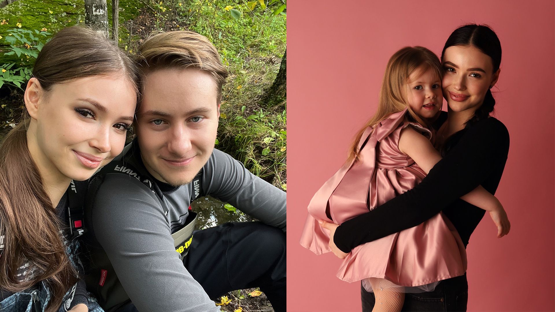 Актриса Мария Ильюхина с мужем и с дочерью