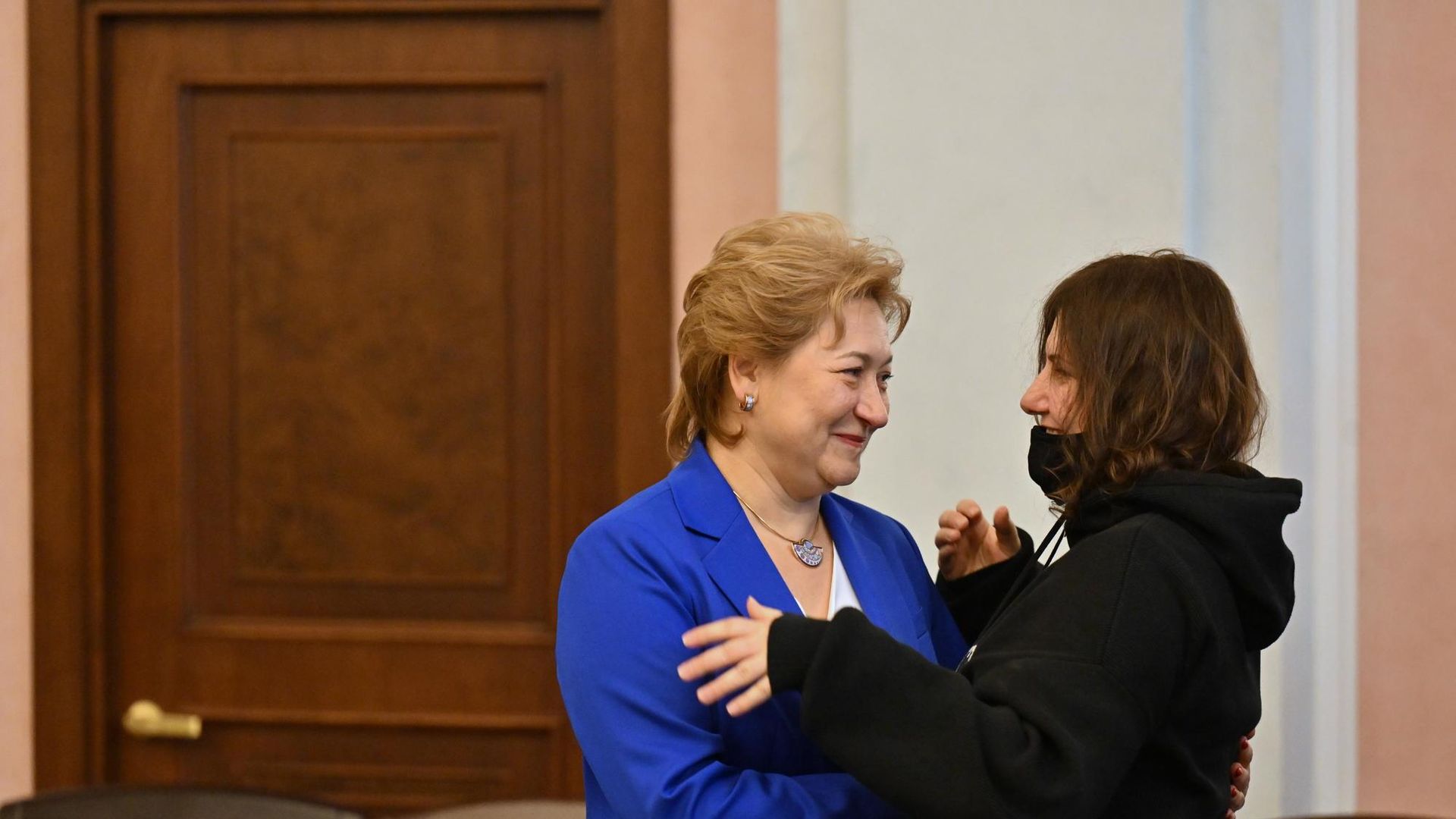 Полина Лурье со своим адвокатом