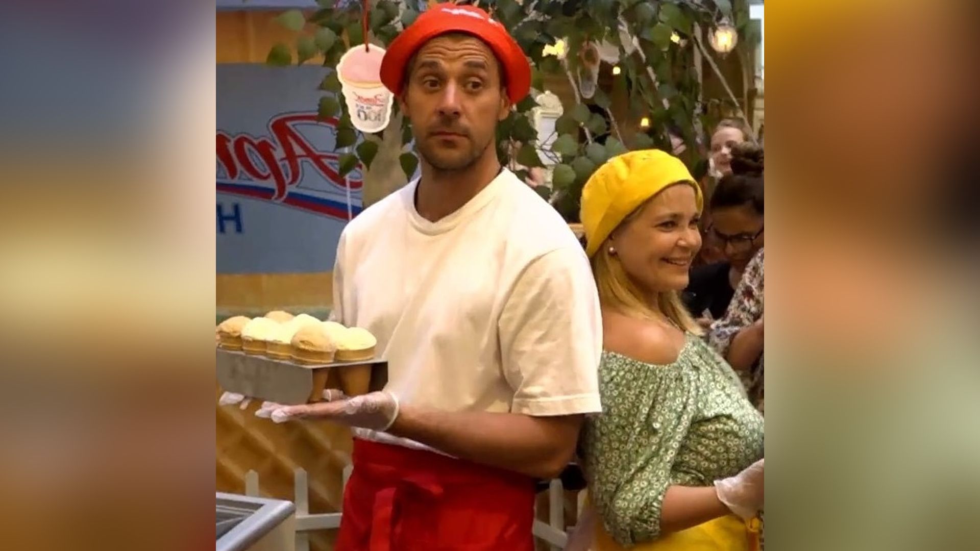 Сергей Марин и Ирина Пегова на Фестивале мороженого