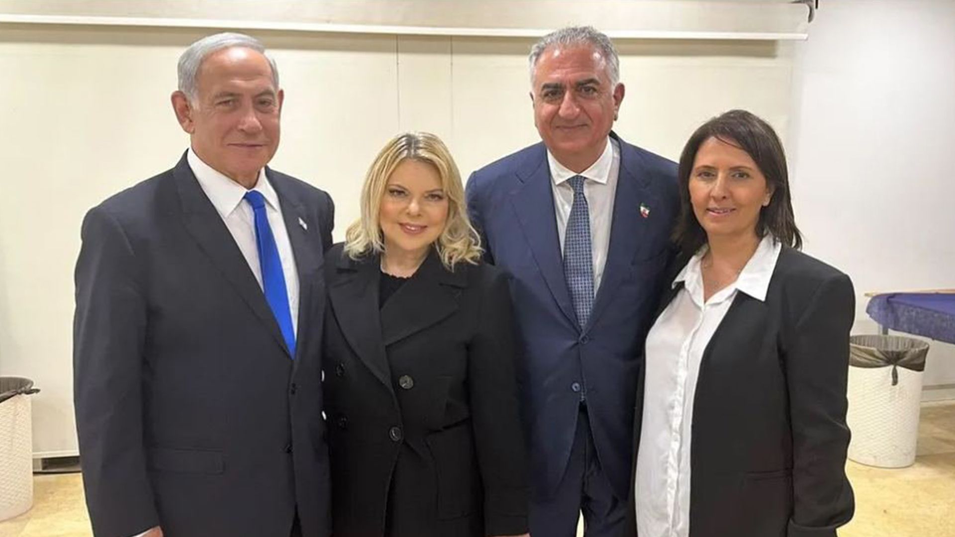 Принц Ирана Реза Пехлеви и премьер-министр Израиля Биньямин Нетаньяху