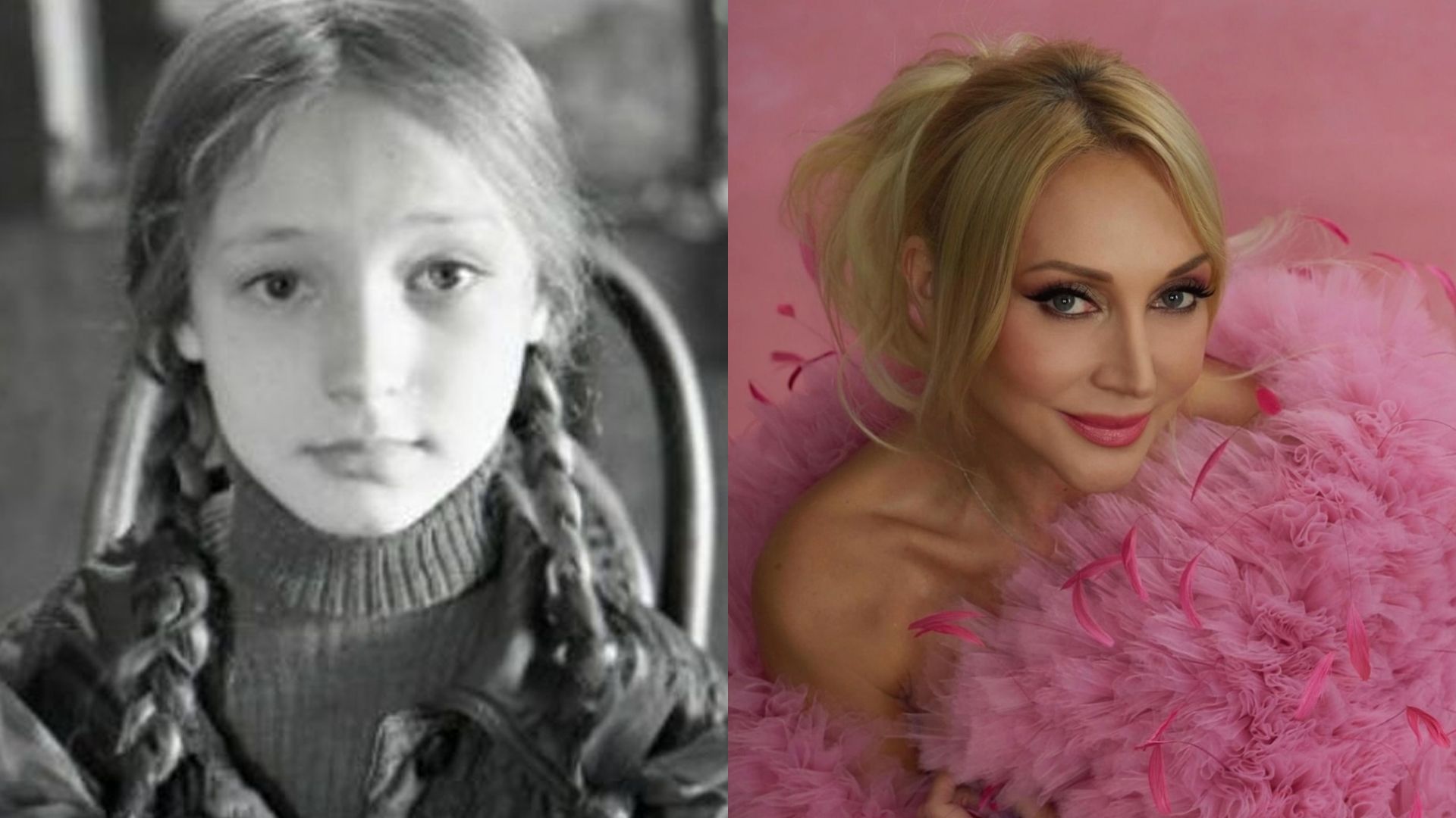 Кристина Орбакайте в детстве и сейчас