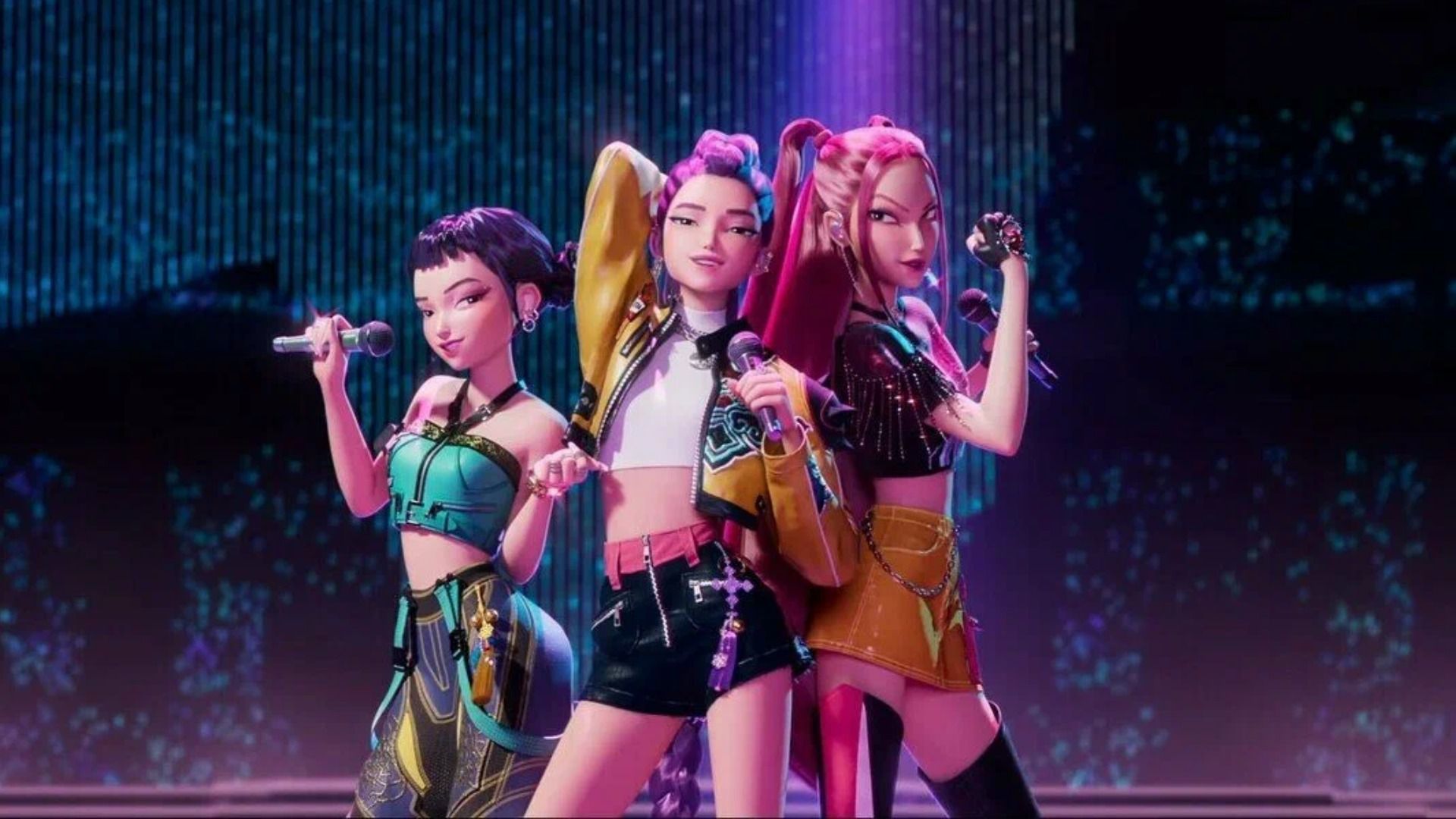 Кадр из мультфильма "Кей-поп охотницы на монстров"