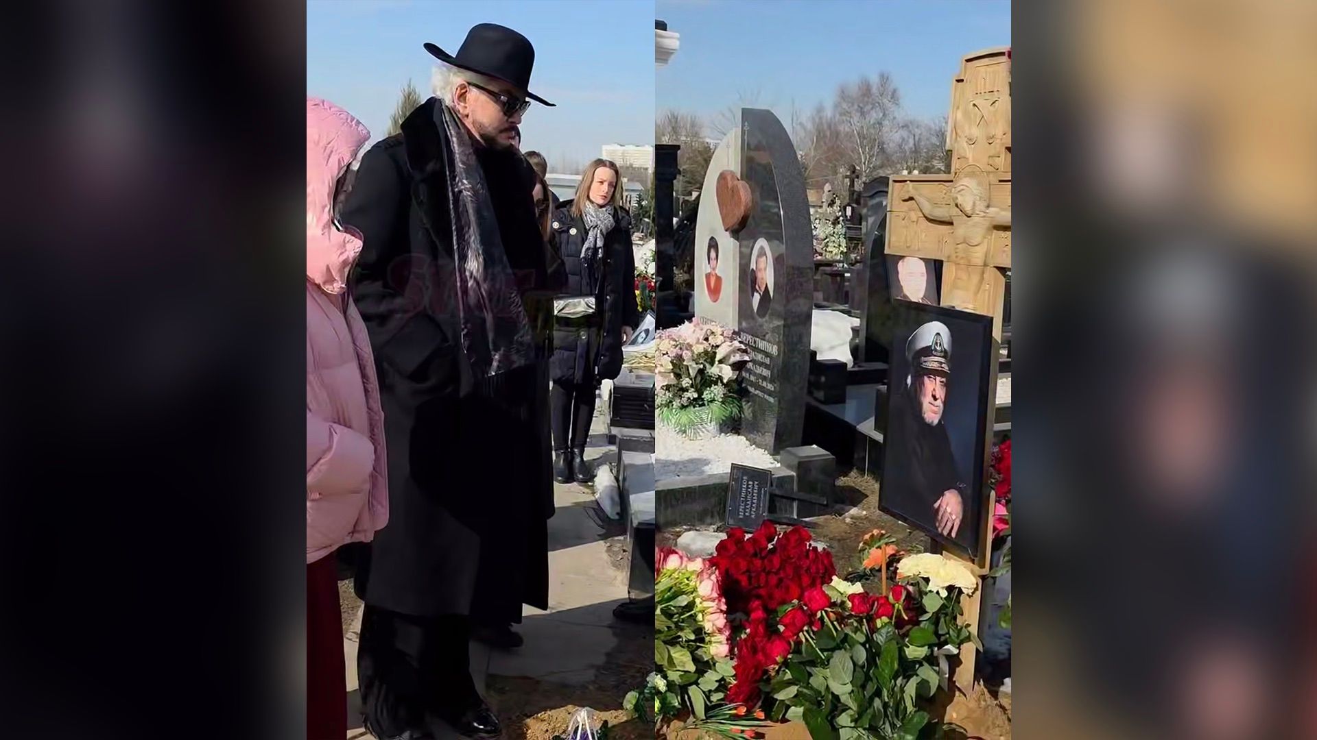 Филипп Киркоров на могиле Бедроса Киркорова