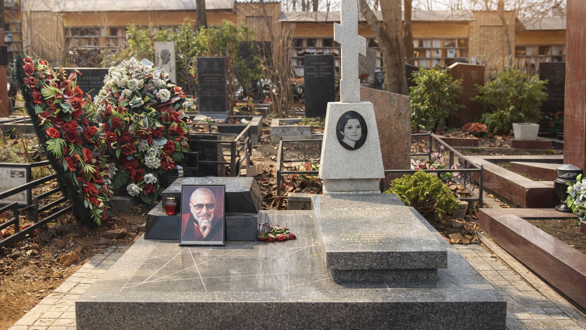 Могила Виктора Мережко на Троекуровском кладбище