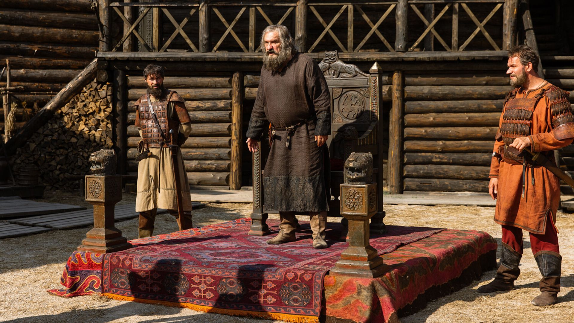 Александр Балуев и Евгений Харитонов в сериале «Князь Андрей»