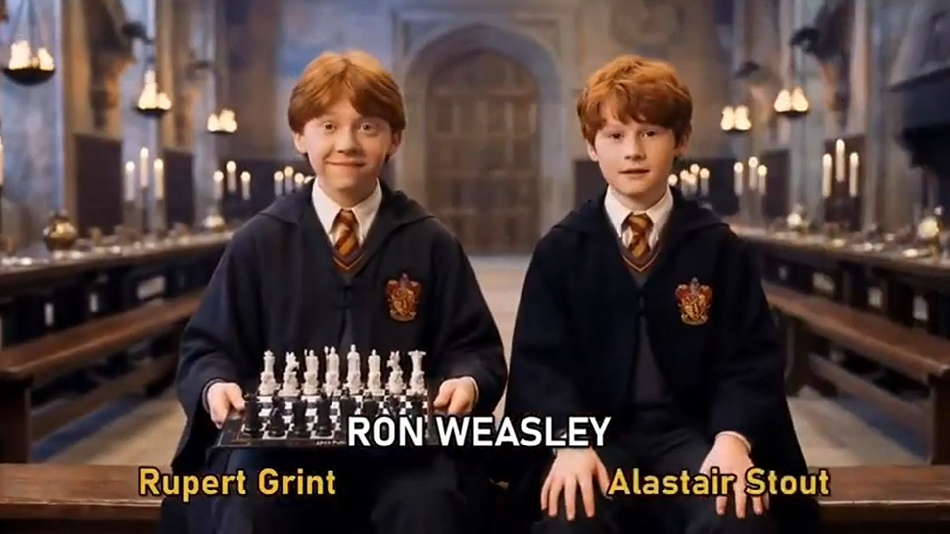 Актеры Руперт Гринт и Аластер Стаут