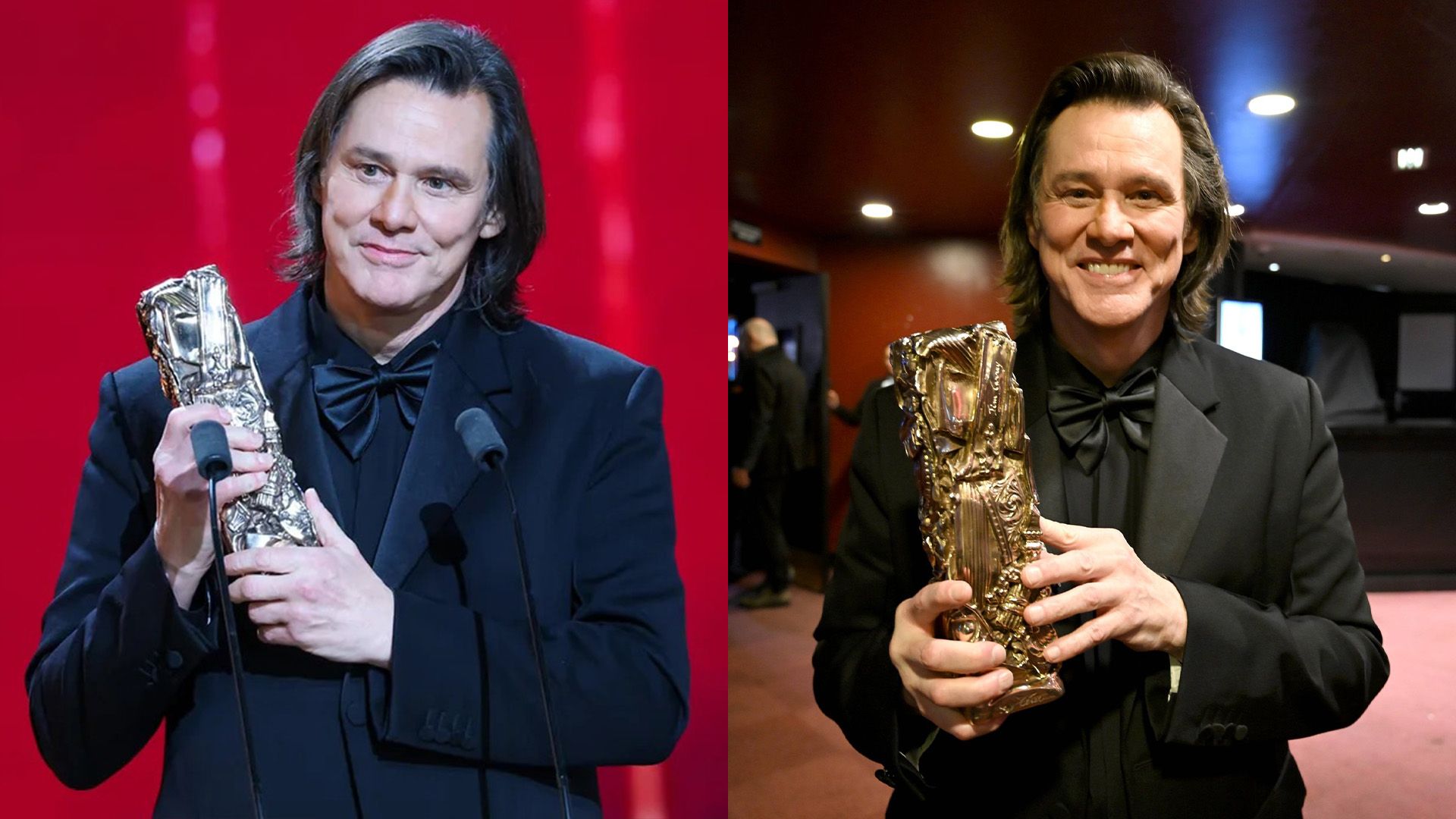 Актёр Джим Керри на церемонии «Сезар»