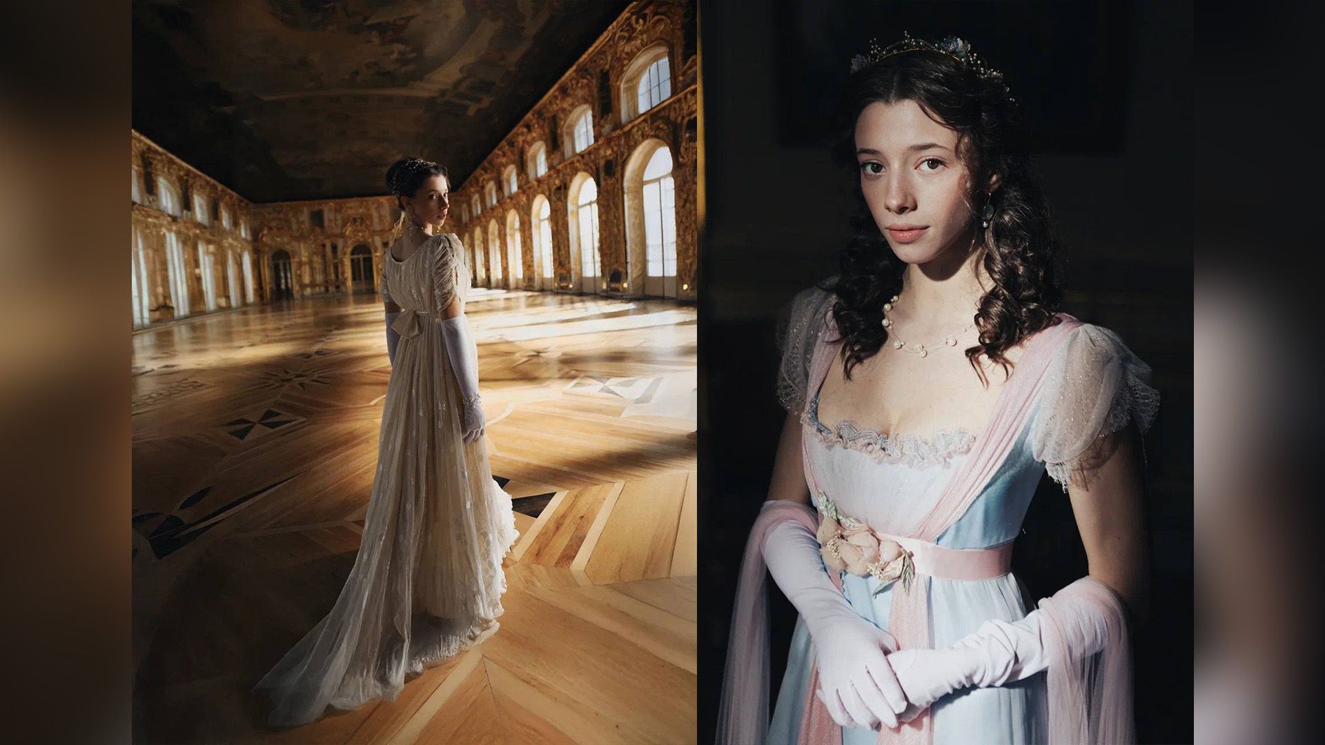 Актриса Полина Гухман в образе Наташи Ростовой