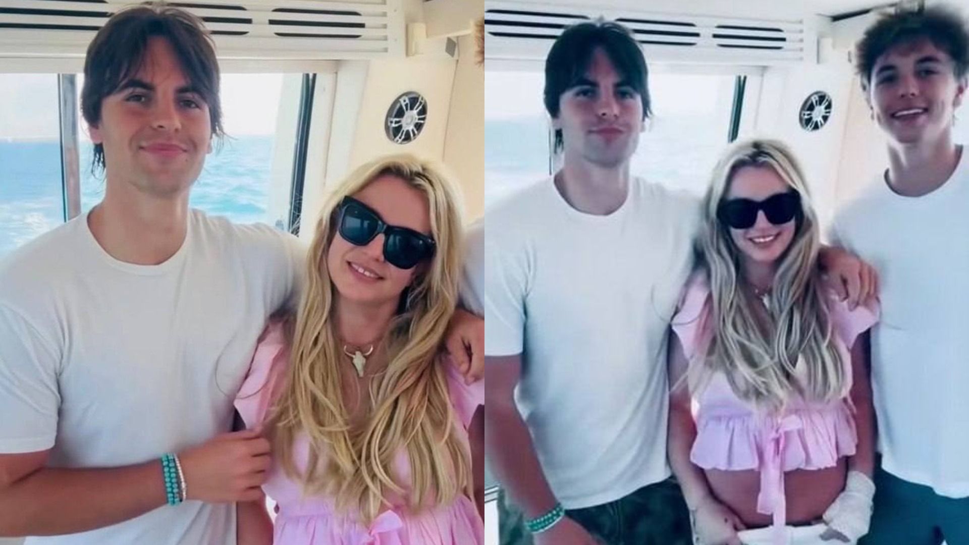 Певица Бритни Спирс с сыновьями Шоном и Джейденом