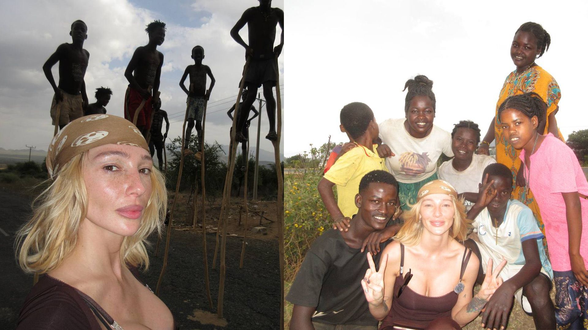 Телеведущая Настя Ивлеева в Африке