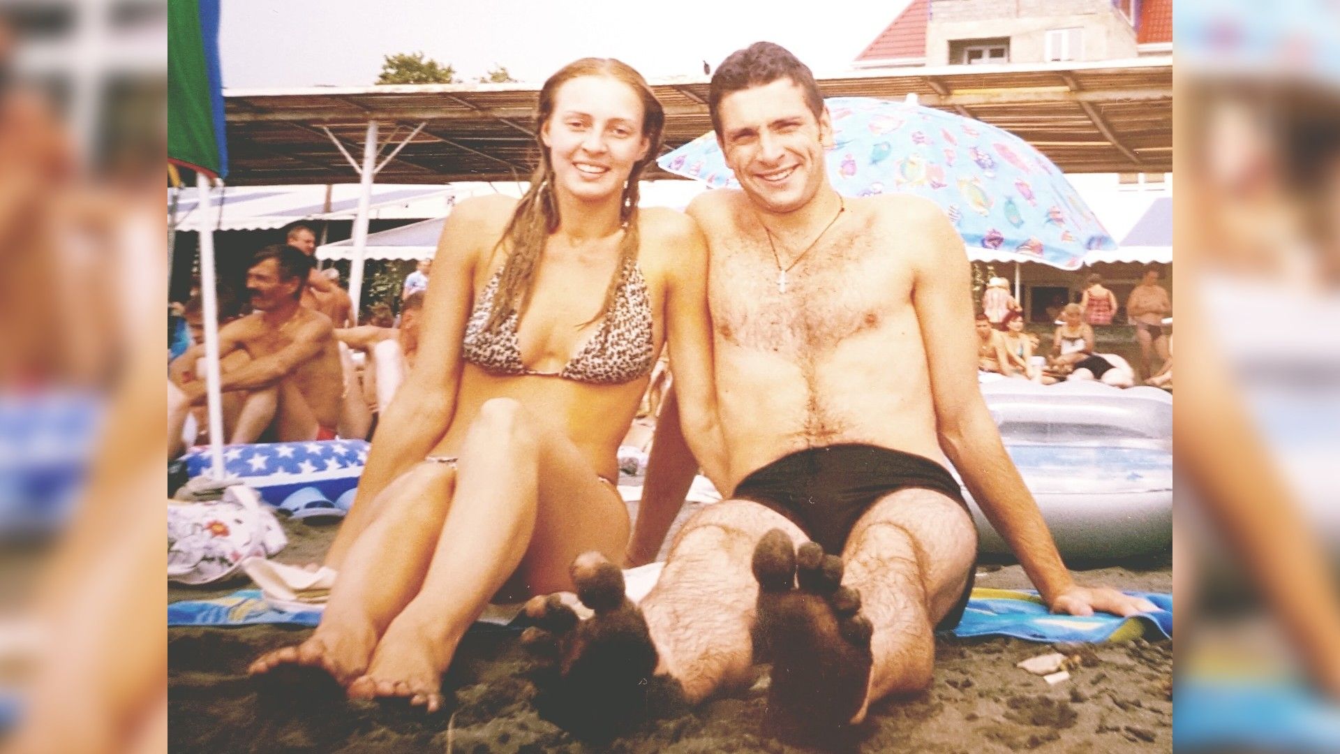 Антон Хабаров с женой в молодости