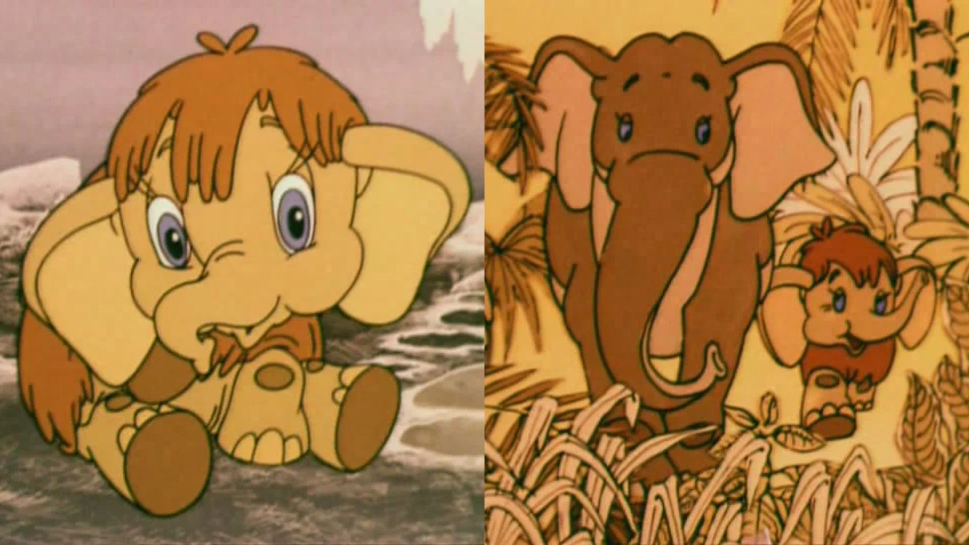 Кадр из мультфильма "Мама для мамонтенка"