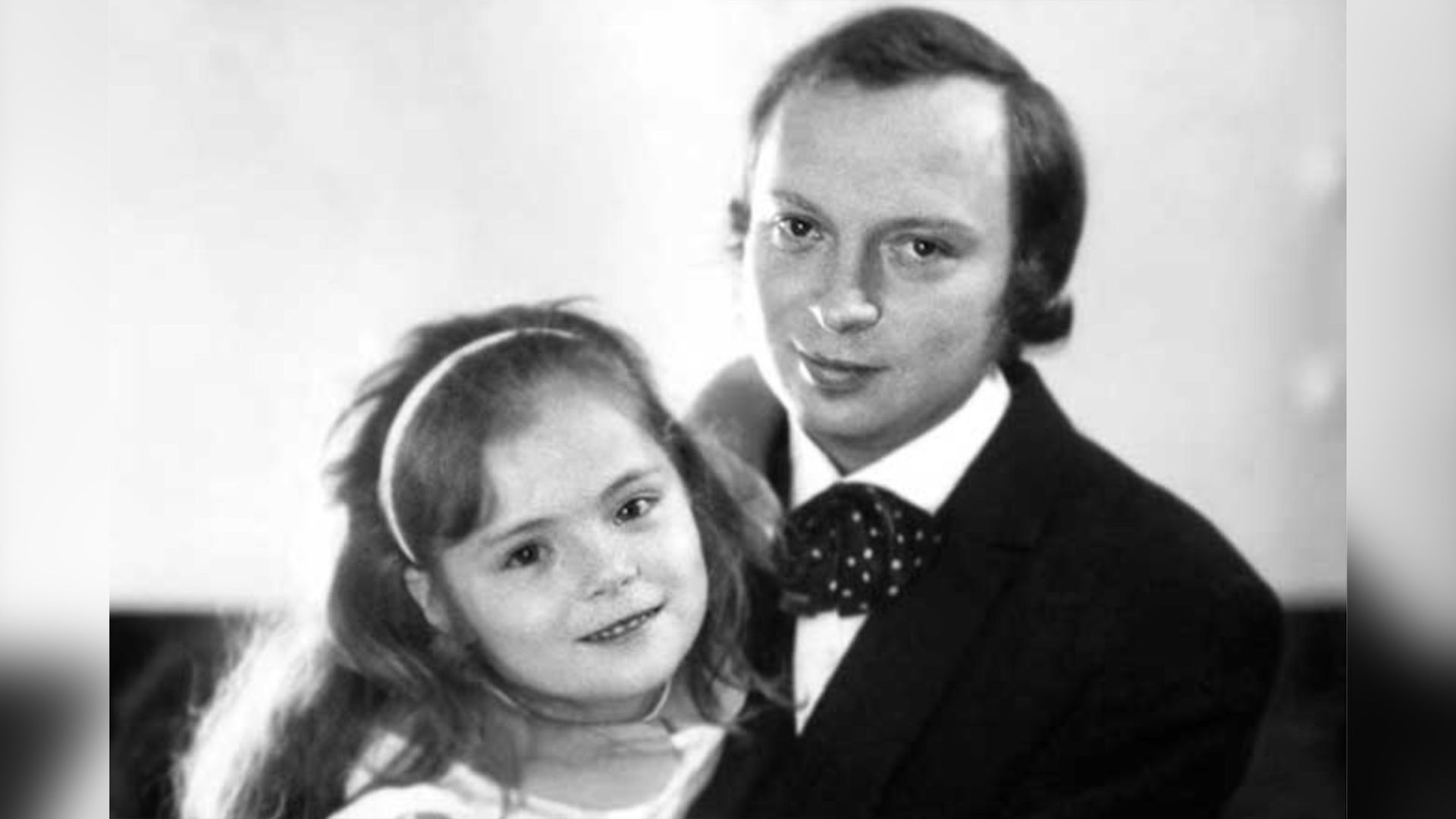 Певец Валерий Ободзинский и его дочь Анжела