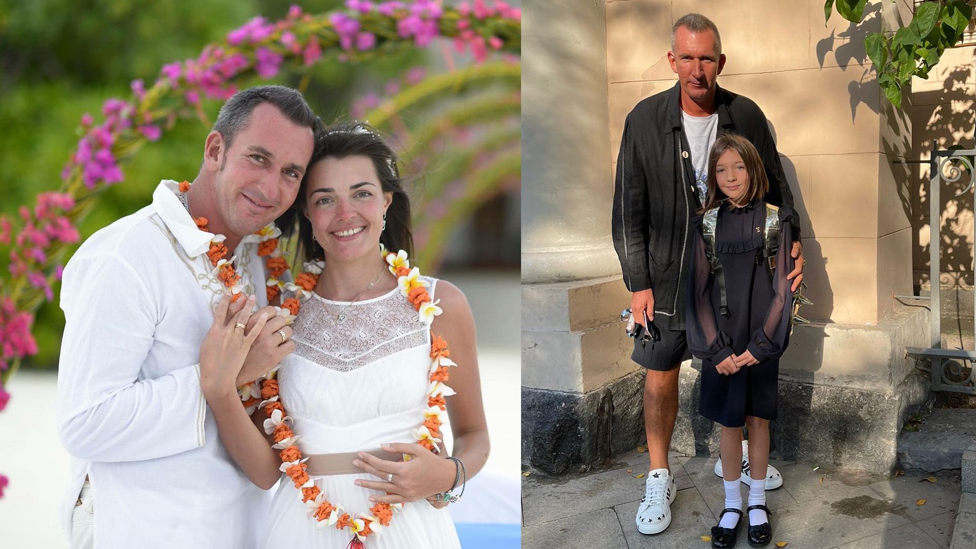 Актёр Михаил Владимиров, его жена и дочь