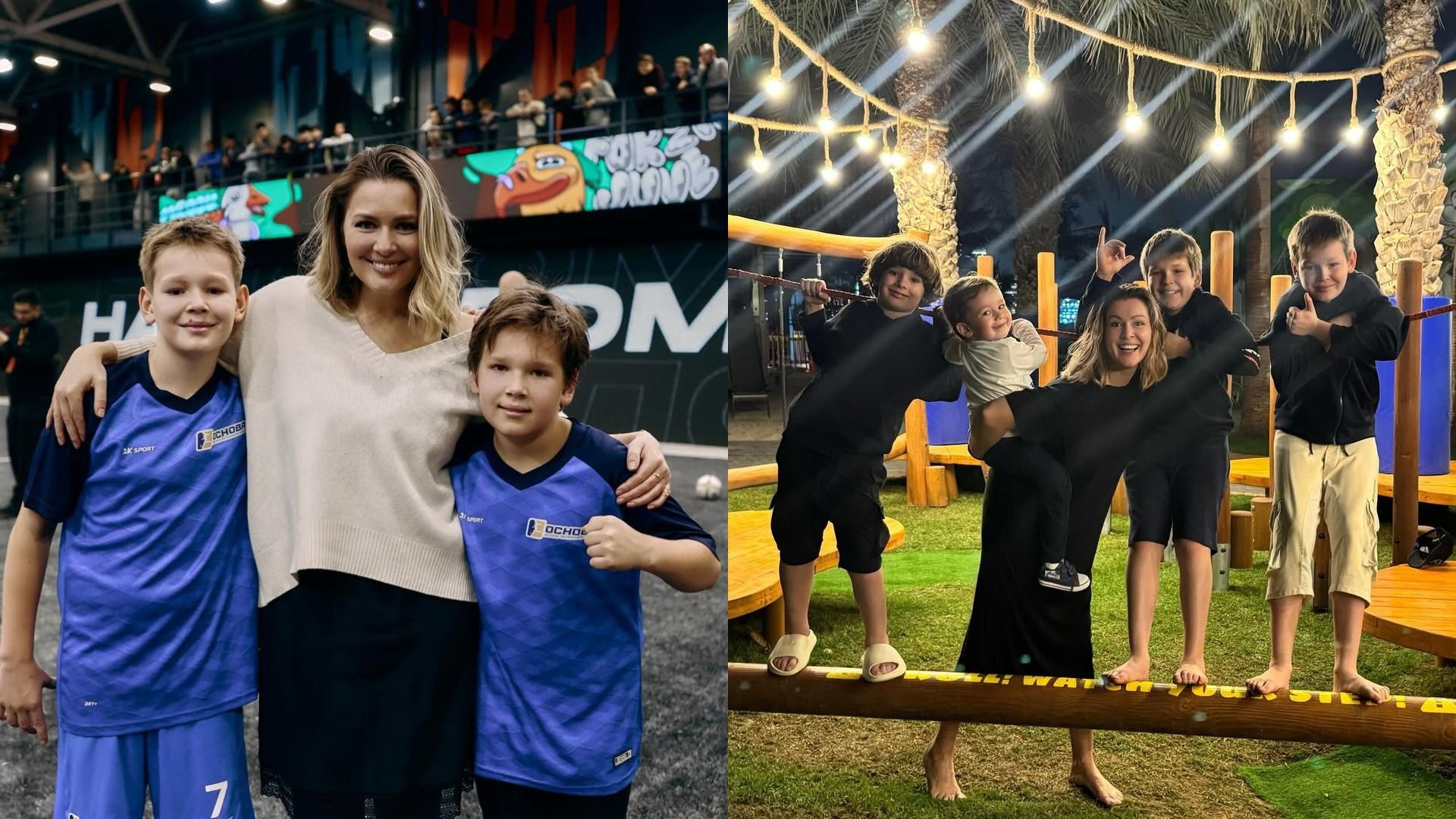 Актриса Мария Кожевникова с детьми