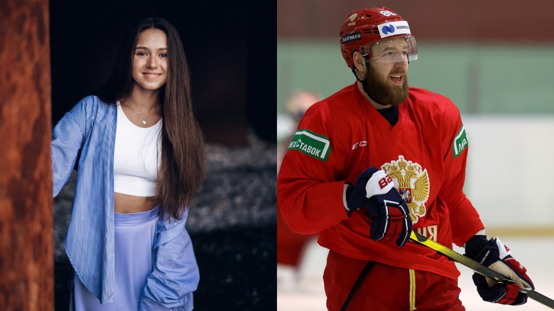 Фигуристка Камила Валиева и хоккеист Никита Нестеров