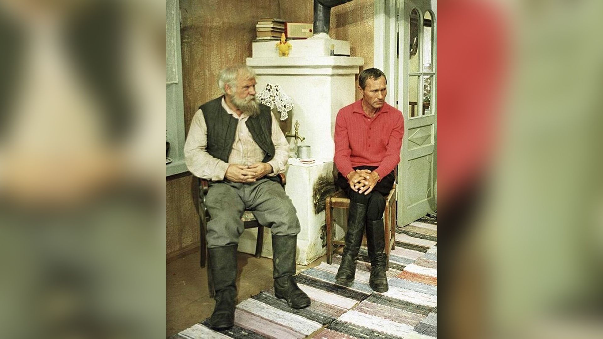 Актёр Иван Рыжов и режиссер Василий Шукшин