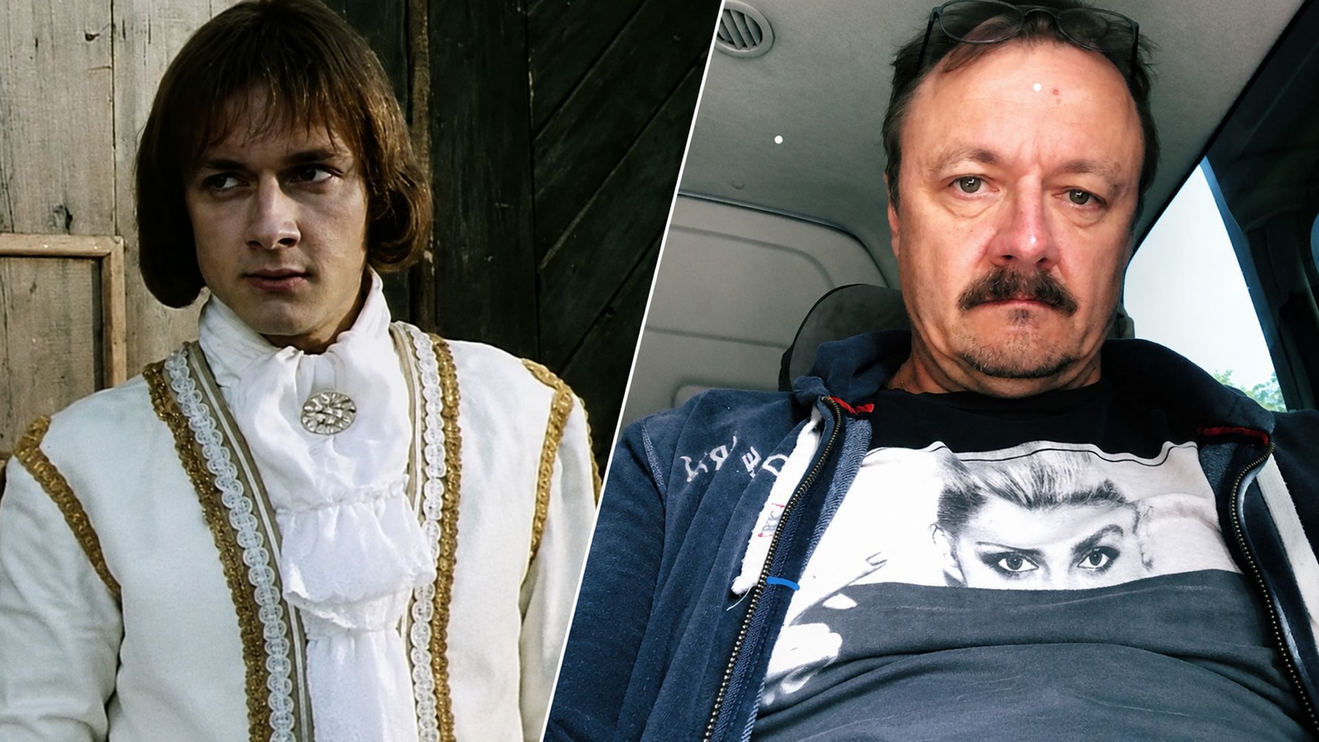 Владимир Шевельков в молодости и сейчас