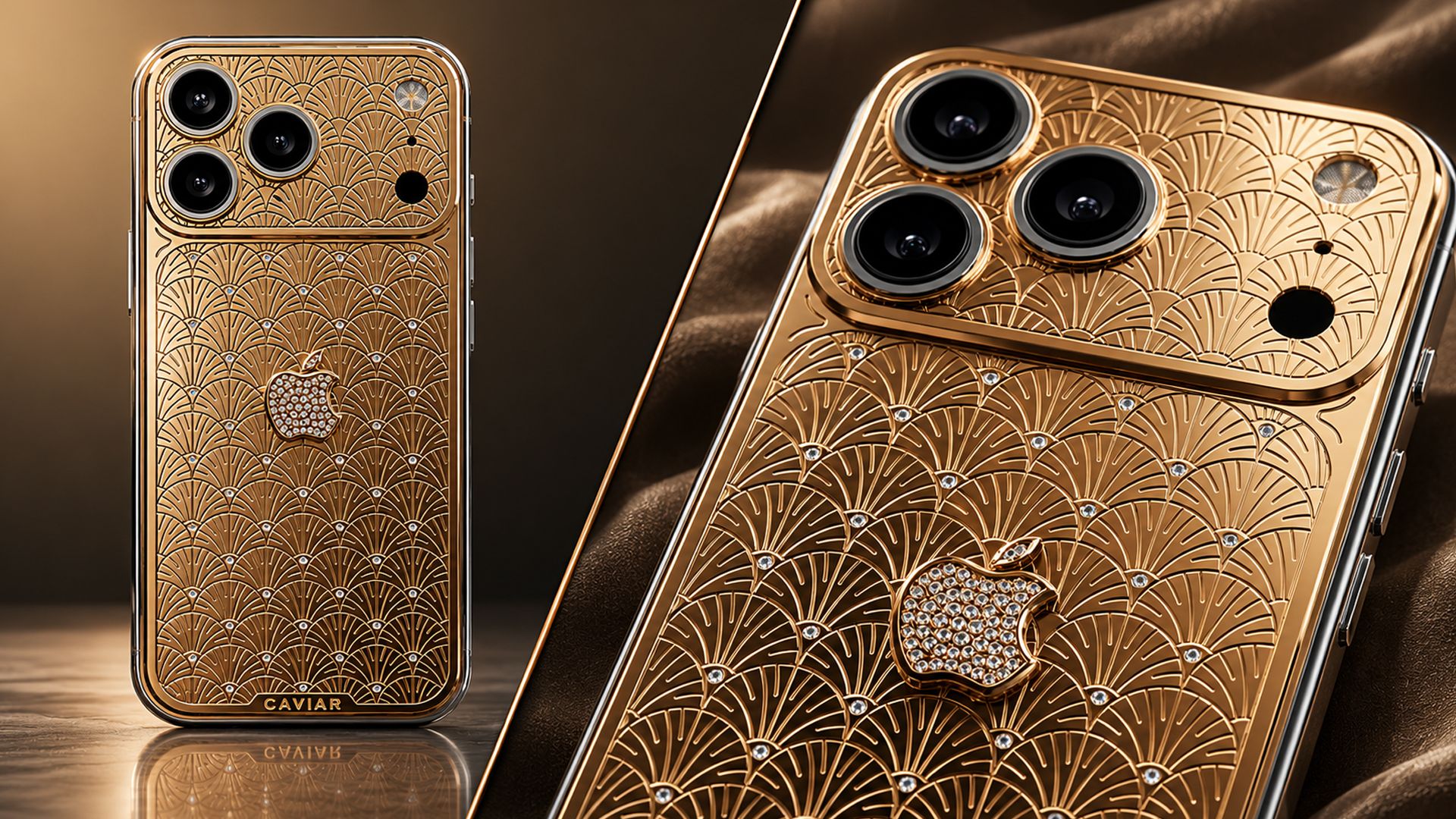 Caviar iPhone 17 Gold Collection (Palmette)