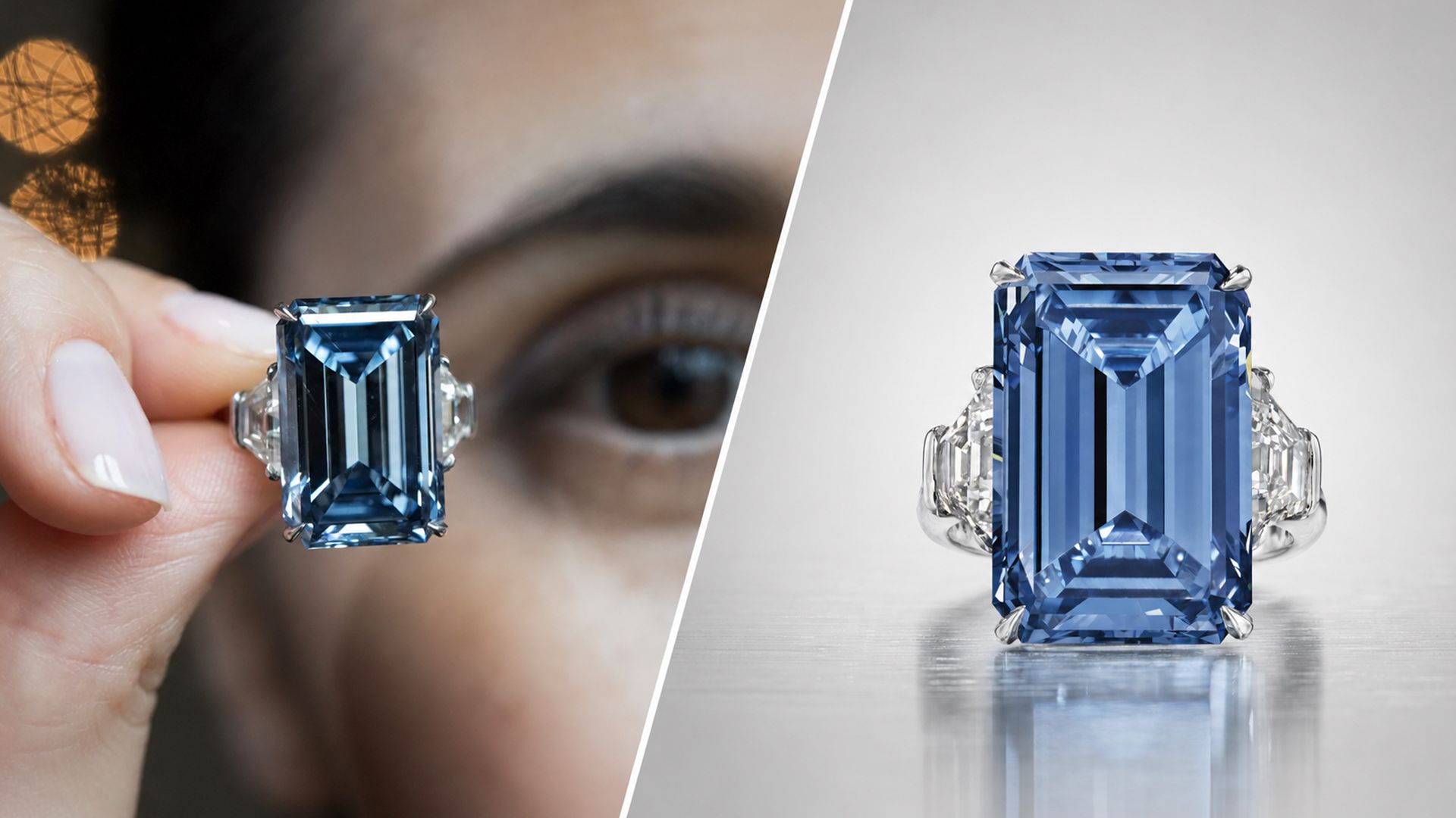 Кольцо с бриллиантом Oppenheimer Blue