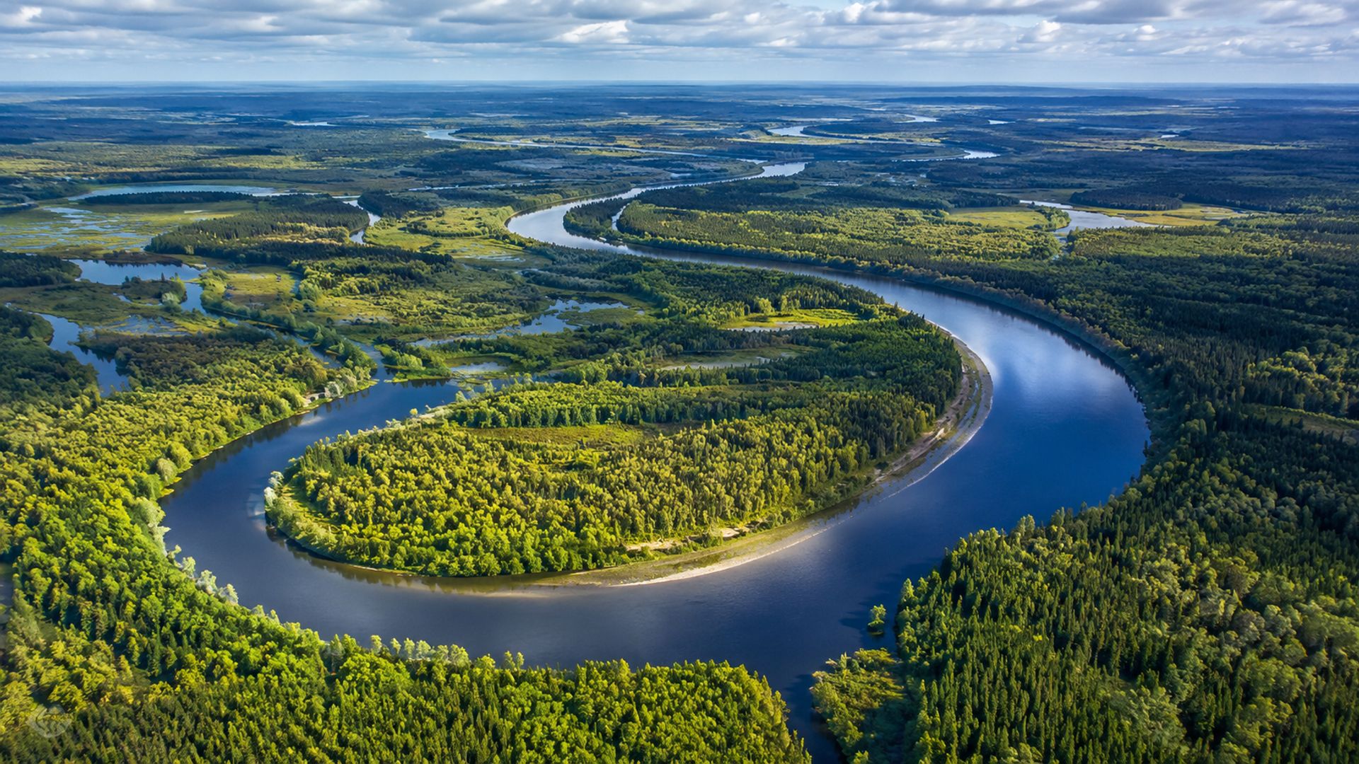 Самая большая река России Обь