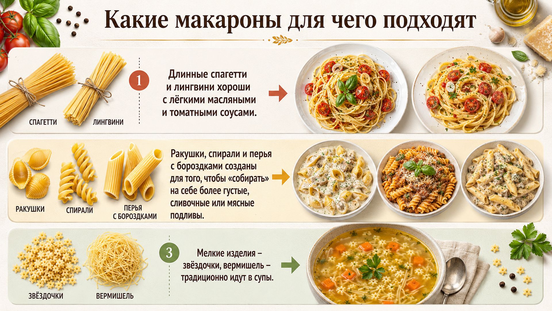 Какие макароны лучше выбрать для блюда
