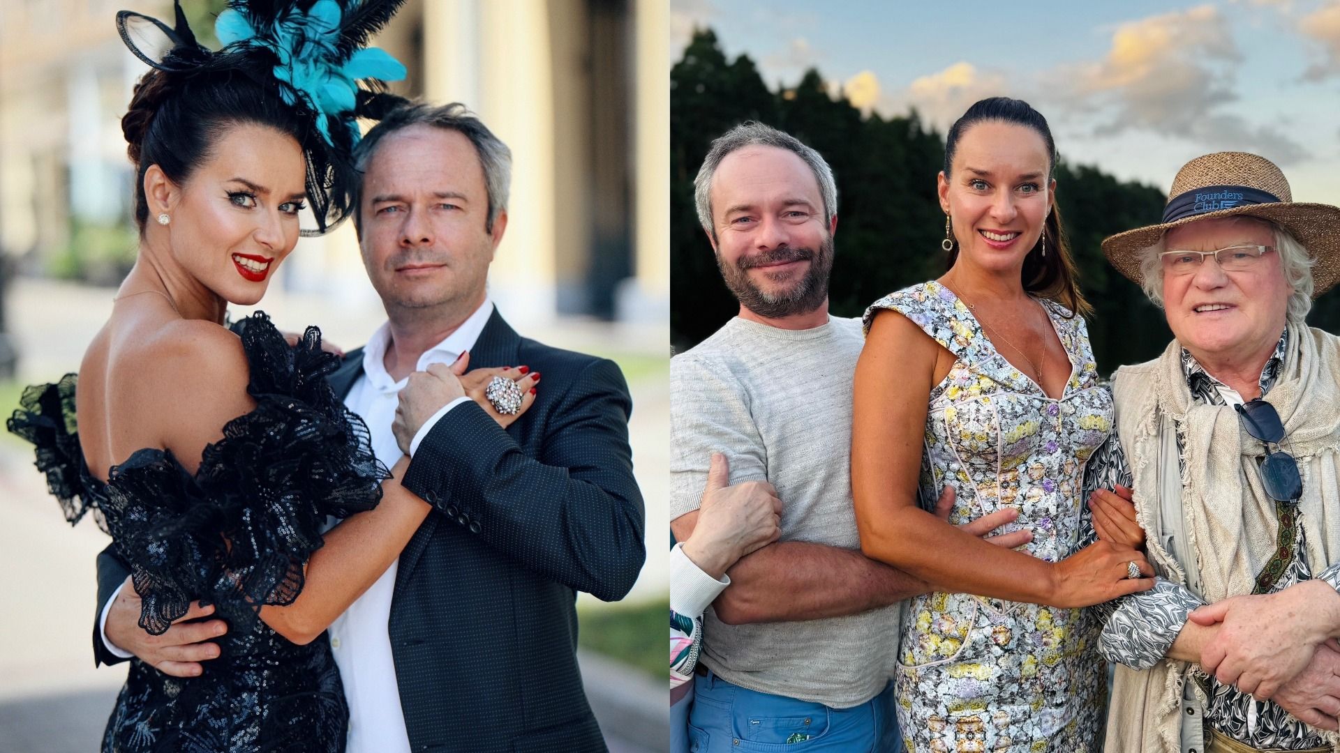 Модель и актриса Марина Куклачева и дрессировщик Юрий Куклачев