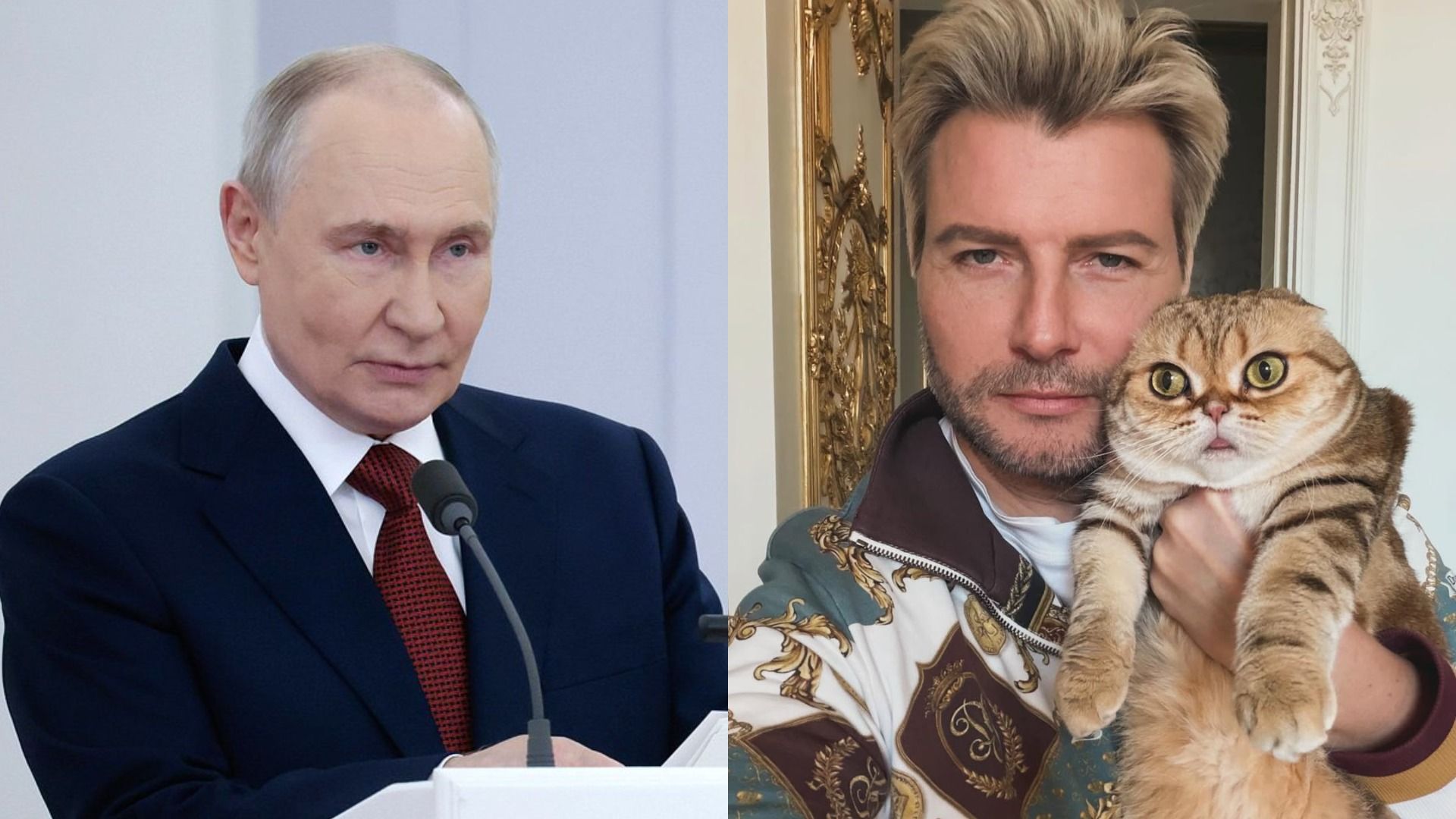 Президент России Владимир Путин и певец Николай Басков