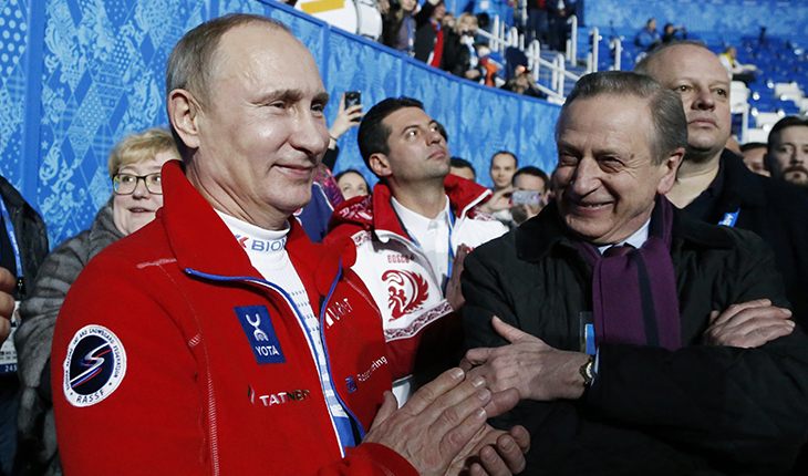 Владимир Путин на Олимпиаде в Сочи (2014)