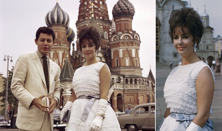 Элизабет Тейлор и ее муж Эд Фишер (1961)