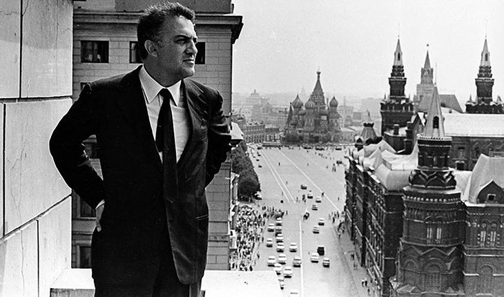 Режиссер Федерико Феллини в гостинице «Москва» (1963)