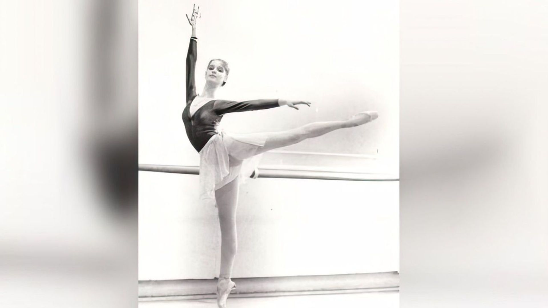 Юная Анастасия Волочкова в балетном училище