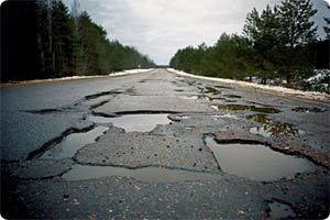 Российские дороги давно представляют жалкое зрелище