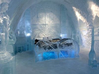 Спальня в ледяном номере