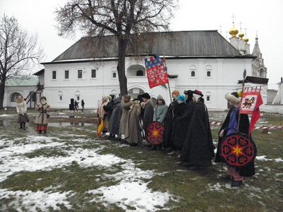 Средневековый праздник в центре Рязани