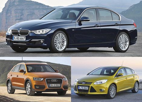 Лучший семейный автомобиль: седан BMW 3-Series, Audi Q3, Ford Focus