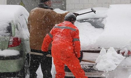 На Москву надвигается снегопад, которого не было за последние 50 лет.