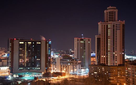 Екатеринбург ночью