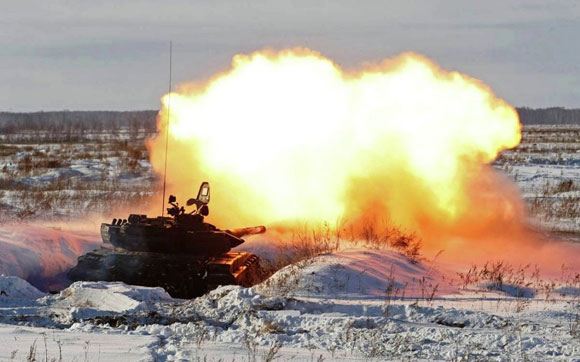 На полигоне под Хабаровском взорвался танк