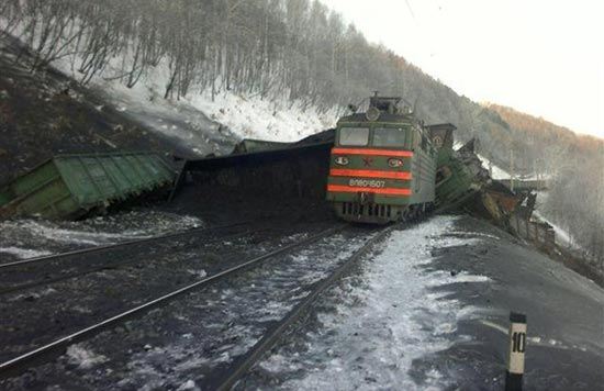 Движение по Транссибу прервано из-за схода с рельсов грузового состава