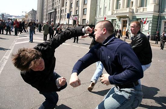 В центре столицы произошла массовая драка В центре столицы произошла массовая драка