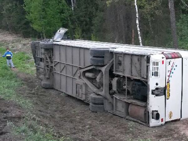 В ДТП с участием автобуса в Подмосковье пострадали 25 человек