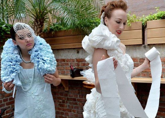 В Нью-Йорке прошел конкурс оригинальных свадебных платьев