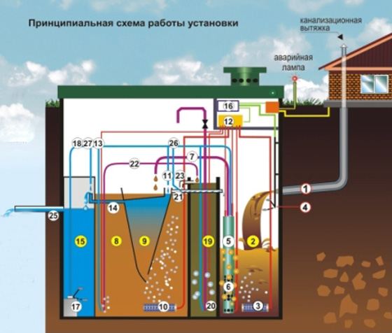 Вариант биологической очистки воды
