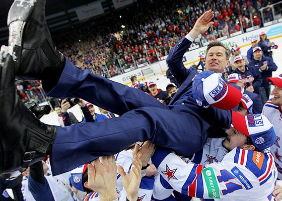SKA coach Vyacheslav Bykov in the season 14/15 SKA coach Vyacheslav Bykov in the season 14/15