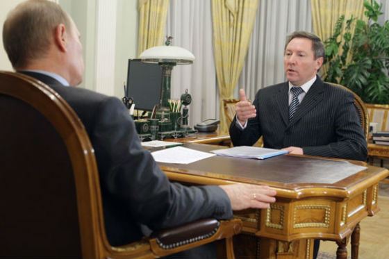 Олег Королев на встрече с Владимиром Путиным Олег Королев на встрече с Владимиром Путиным